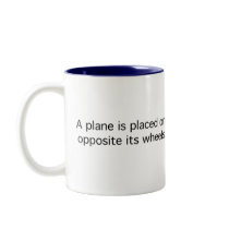 Plane on a Treadmill mugs by puzzledgear Plane on a Treadmill mugs