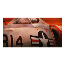 Plane - Pilot - Airforce - Go get em Tiger Picture Card