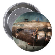 Plane - Pilot - The flying cloud Pinback Button