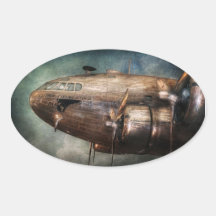 Plane - Pilot - The flying cloud Sticker