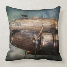 Plane - Pilot - The flying cloud Throw Pillow
