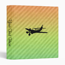 Plane silhouette 3 ring binder