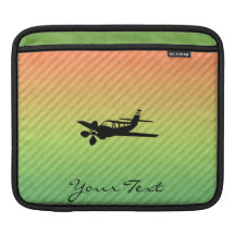 Plane silhouette iPad sleeves