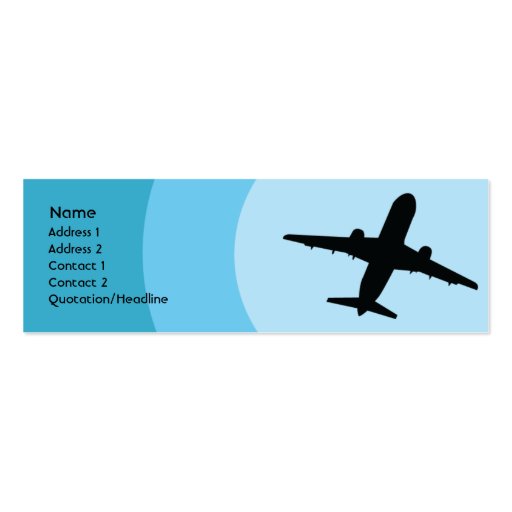 Plane - Skinny Business Card Template