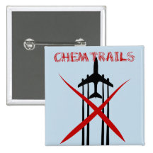 Plane spraying chemtrails crossed out pin