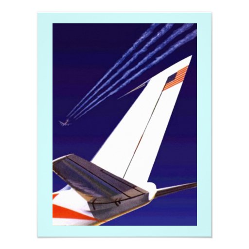 PLANE TAILS & TRAILS PARTY INVITATION EZ2CUSTOMIZE