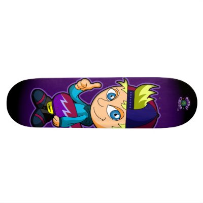Planet Cazmo Boy #1! Skateboard by PlanetCazmo
