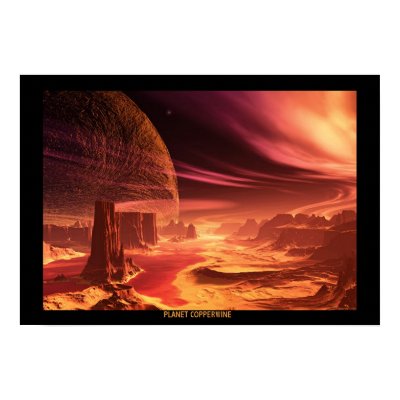 Planet Copperwine Print by TerraEscape