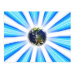 Planet Earth Abstract Vortex Post Cards