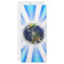Planet Earth Abstract Vortex Rack Card Template