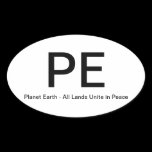 Planet Earth - All Lands Unite in Peace stickers