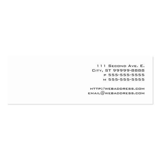 Planet Earth Business Cards (back side)