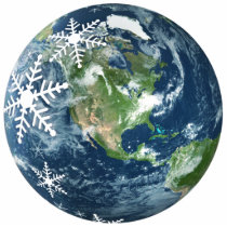 Planet Earth Christmas ornament photo sculptures