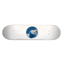 Planet Earth Globe Skate Deck