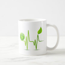 PLANET EARTH HEART MONITOR MUG