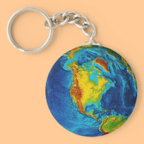 Planet Earth keychains