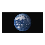 Planet Earth Looking At The Pacific Ocean Personalized Photo Card