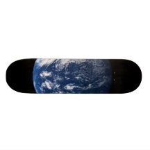 Planet Earth Looking At The Pacific Ocean Custom Skateboard