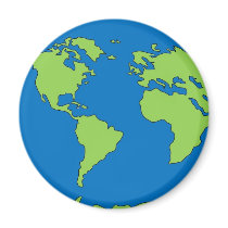 Planet Earth magnets by pollop Planet Earth magnets