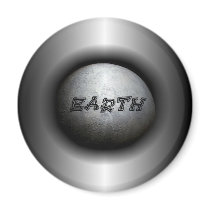 Planet Earth Model Magnet by CreatureCreations Planet Earth Model Magnet