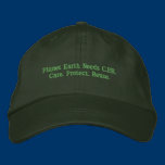 Planet Earth Needs C.P.R. Hat embroidered hats