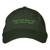 Planet Earth Needs C.P.R. Hat embroidered hats by gramabarb Planet Earth Needs C.P.R. Hat embroidered hats
