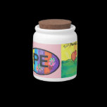 Planet Earth Peace Cookie Jar candy jars