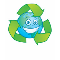 Planet Earth Recycle Cartoon Character t-shirts