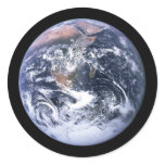 Planet Earth Round Stickers