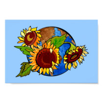 Planet Earth Sunflowers Poster posters by politicalgirl Planet Earth Sunflowers Poster posters