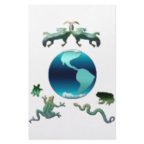 Planet Earth with Herps Stationery Design