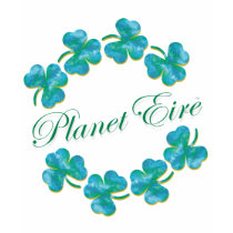 Planet Eire Shamrock T-Shirt by Zoey_London Planet Eire Shamrock T-Shirt