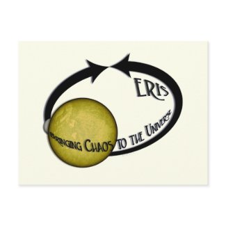 Planet Eris Bringing Chaos To The Universe postcard