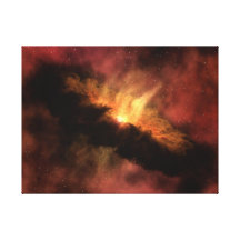 Planet-Forming Disk Stretched Canvas Print