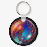 Planet Fractal Keychain