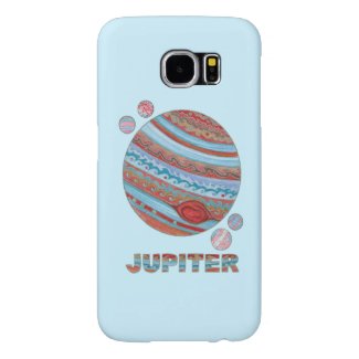 Planet Jupiter And Moons Colorful Space Geek Samsung Galaxy S6 Cases