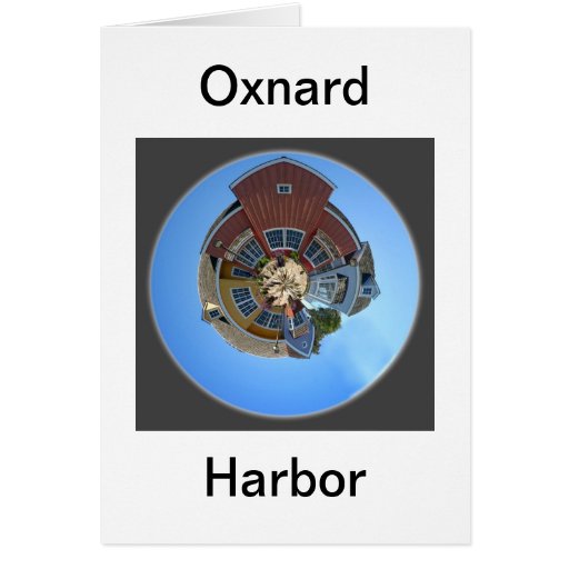 Planet Oxnard Harbor Houses Greeting Cards