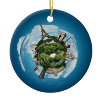 Planet Paris ornament ornament