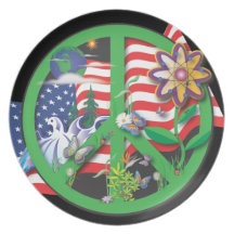 Planet Peace US Dinner Plates