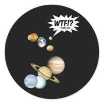 Planet Pluto WTF!? Sticker