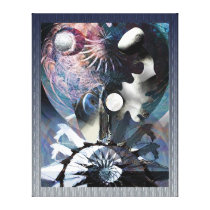 Planet power canvas prints