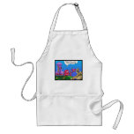 Planet Prophylactica Invades Earth Funny Gifts aprons