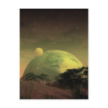 Planet Rise Postcard