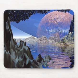 Planet-Rising mousepad