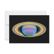 Planet Saturn's Rings in Ultraviolet Light Personalized Announcements