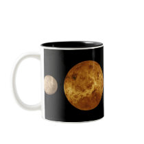 Planet Size Comparison Mug by harlowandcompany Planet Size Comparison Mug