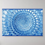 Planet Sky Blue Matrix posters
