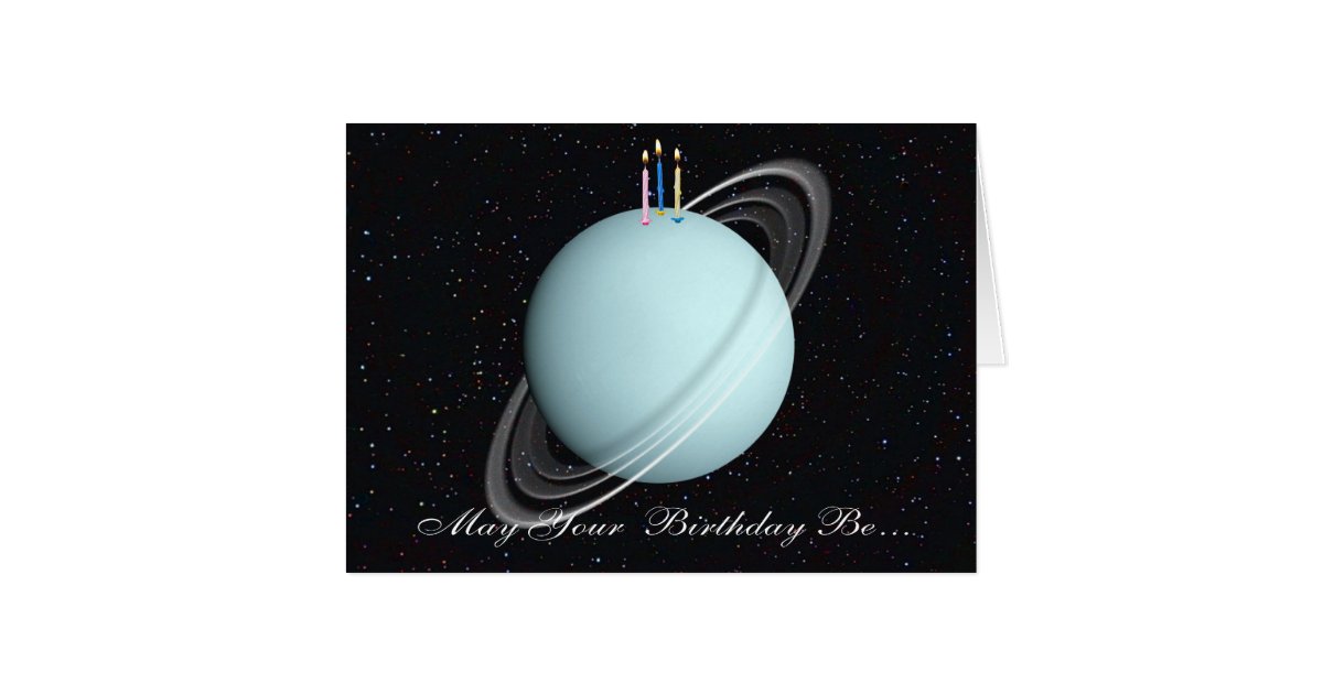 Uranus Birthday Card Zazzle
