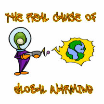 Planet Warming Alien Photo Cut Out