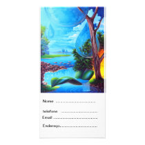 PLANET WATER by LEOMARIANO Personalized Photo Card